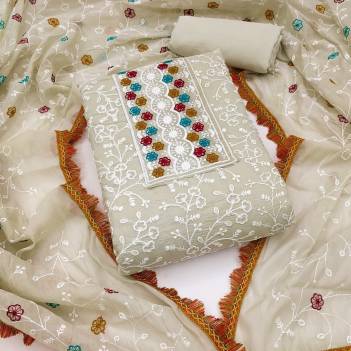 RN Riddhi Chanderi Cotton Embroidery Salwar Suit Wholesaler 
