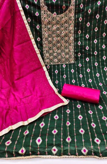 RN Riddhi Jacquard Silk Embroidered Salwar Suit Wholesaler in Surat 