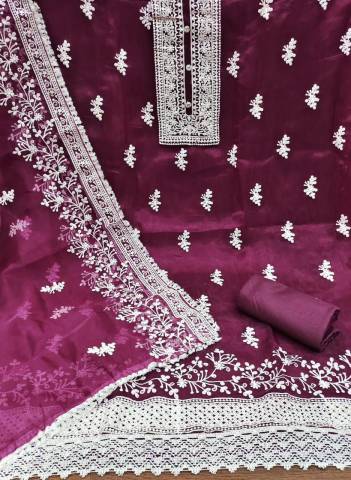 RN Liza Organza Embroidery Salwar Suit for women 