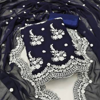 HD Paaro Georgette Embroidered Salwar Suit Wholesaler in India 