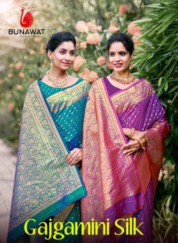 Gajgamini Silk By Bunawat Beautiful Traditional Silk Saree Manufacturer and Wholesaler in Surat