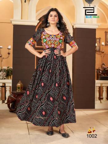 LEHARIYO BY BLUEHILLS DESIGNER GEPRGETTE GOWN WHOLESALER IN SURAT