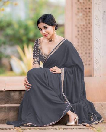 DN 1267 BY SAGAR IMPEX DESIGNER GEORGEET SAREE WHOLESALER IN INDIA