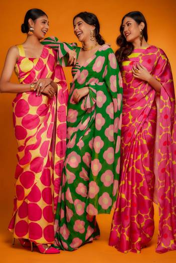 KAJAL BY RAJYOG DESIGNER GEORGETTE SAREE WHOLESALER IN INDIA