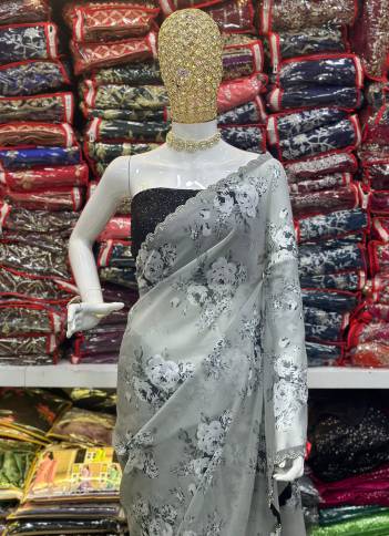 DN LF 7 BY SAGAR IMPEX DESIGNER GEORGEET SAREE WHOLESALER IN INDIA
