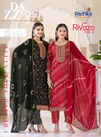 RIVAZO VOL 2 BY RADHIKA LIFESTYLE DESIGNER SALWAR SUIT WHOLESALER IN INDIA