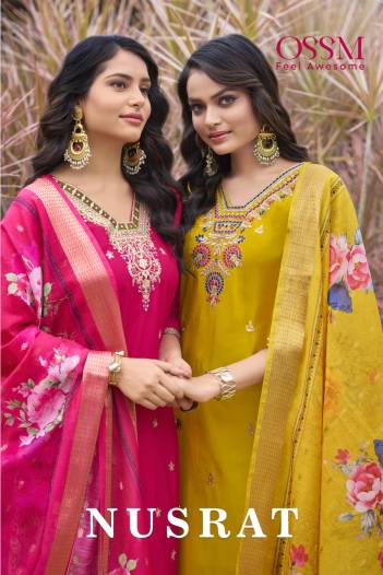 NUSRAT BY OSSM DESIGNER SILK SALWAR SUIT WHOLESALER IN INDIA