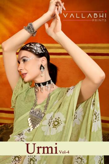 URMI VOL 4 BY VALLABHI PRINTS DESIGNER GEORGETTE SAREE WHOLESALER IN GUJARAT