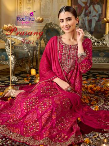 PRASANG VOL 1 BY RADHIKA  LIFESTYLE DESIGNER ANARKALI SALWAR SUIT WHOLESALER IN INDIA