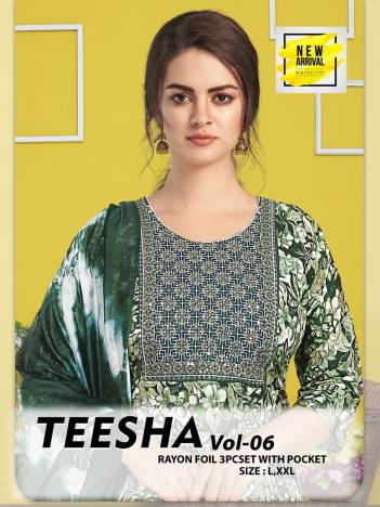 TEESHA VOL 8 BY FASHION TALK DESIGNER SALWAR SUIT WHOLESALER IN INDIA