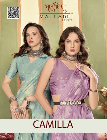CAMILA BY VALLABHI PRINTS DESIGNER GEORGETTE SAREE WHOLESALER IN GUJARAT