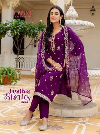 FESTIVE STORIES VOL 4 BY OSSM DESIGNER SALWAR SUIT WHOLESALER IN INDIA