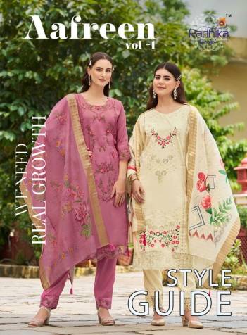 AAFREEN VOL 1 BY RADHIKA LIFESTYLE DESIGNER SALWAR SUIT WHOLESALER IN INDIA