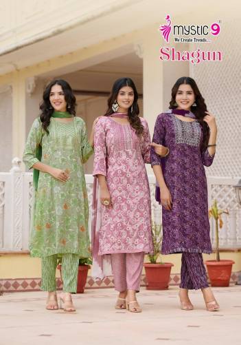 SHAGUN VOL 8 BY MYSTIC 9 DESIGNER SALWAR SUIT WHOLESALER IN INDIA