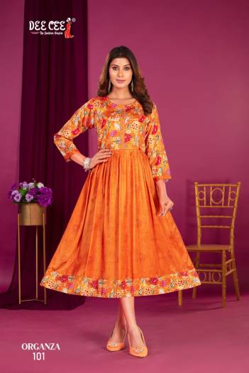 ORGANZA BY DEECEE DESIGNER LONG KURTI WHOLESALER IN INDIA