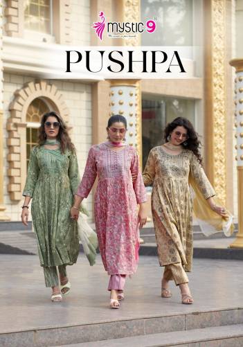 PUSHPA VOL 1 BY MYSTIC 9 DESIGNER SALWAR SUIT WHOLESALER IN INDIA
