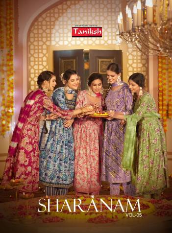 SHARNAM VOL 5 BY TANIKSH DESIGNER ANARKALI SALWAR SUIT WHOLESALER IN INDIA