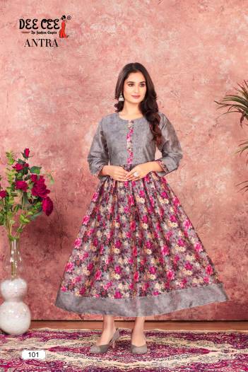 ANTRA BY DEECEE DESIGNER LONG KURTI WHOLESALER IN SURAT