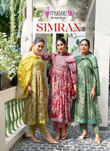 SIMRAN VOL 7 BY MYSTIC 9 DESIGNER SALWAR SUIT WHOLESALER IN INDIA