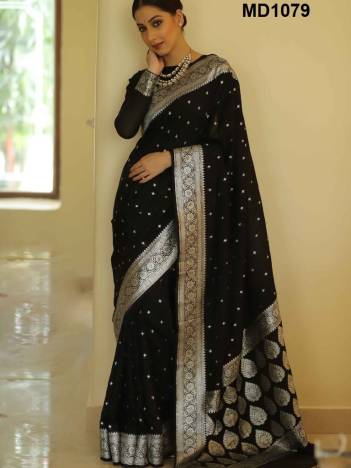 D.NO. MD1079 BY FASHION BERRY BANARASI SILK SAREE MANUFACTURER IN INDIA