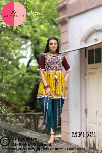 MESMORA KATPUTLI KEDIA VOL-02 MF1521 TO MF1527 TRADITIONAL DESIGNER KURTI WHOLESALER IN INDIA