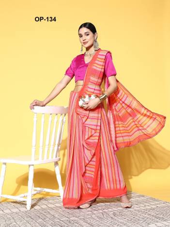 D.NO. OP 134 BY LAXMINAM GEORGETTE SAREE WHOLESALER IN INDIA