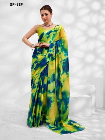 D.NO. OP 389 BY LAXMINAM GEORGETTE SAREE WHOLESALER IN INDIA
