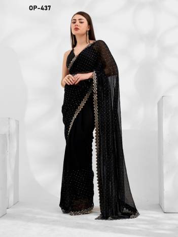 D.NO. OP 437 BY LAXMINAM CHIFFON SAREE WHOLESALER IN INDIA