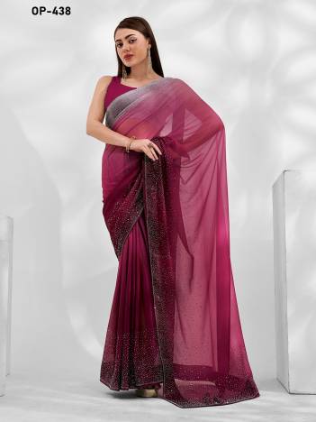 D.NO. OP 438 BY LAXMINAM LYCRA SAREE MANUFACTURER IN INDIA
