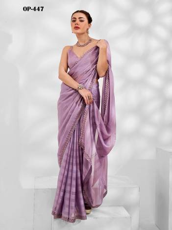 D.NO. OP 447 BY LAXMINAM CHIFFON SAREE MANUFACTURER IN INDIA