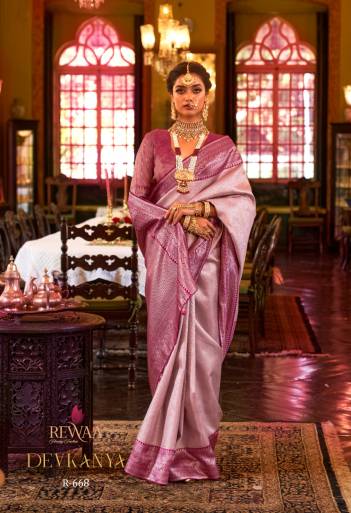DEVKANYA  BY REWAA  KANJIVARAM SILK SAREE DESIGNER SAREE WHOLESALER IN INDIA