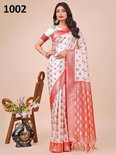 ASTITA BANARASI SILK 1001 TO 1003 DESIGNER BANARASI SILK SAREE WHOLESALER IN INDIA