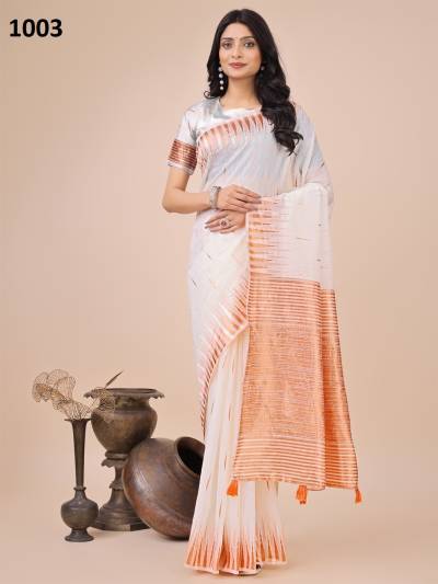 ASTITA TARA SITARA 1001 TO 1006 DESIGNER COTTON SAREE WHOLESALER IN INDIA