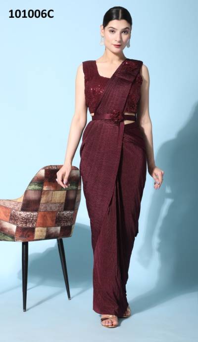 D.no. 101006B TO 101006G BY AMOHA PARTY WEAR SAREE WHOLESALER IN INDIA 