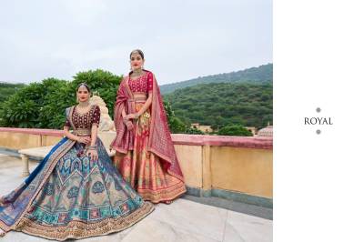 KRISHNA GOKUL ROYAL VOL-29 1015 TO 1021 DESIGNER WEDDING  LEHENGA CHOLI WHOLESALER IN GUJARAT