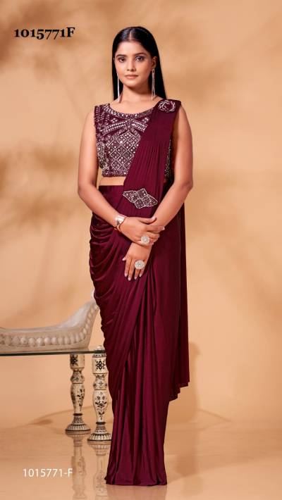 D.NO. 1015771E & 1015771F BY AMOHA PARTY WEAR SAREE MANUFACTURER IN INDIA