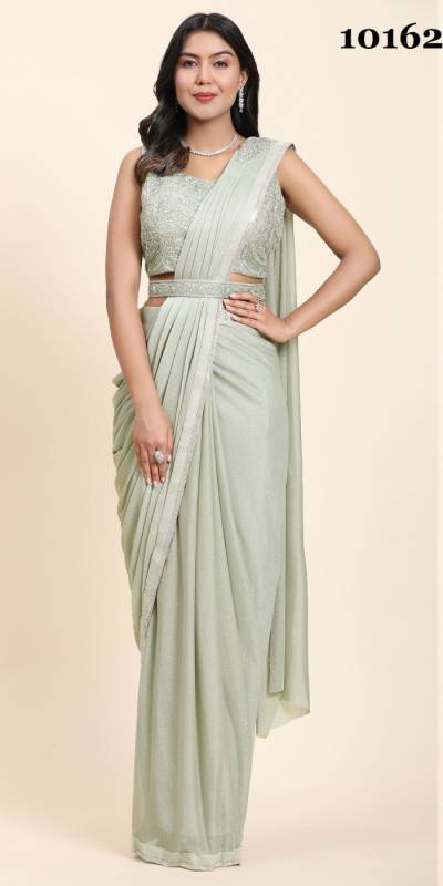 D.NO. 1016229A TO 1016229D BY AMOHA METALLIC SHIMMER FABRIC SAREE EXPORTER IN INDIA