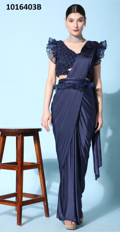 D.NO. 1016403A TO 1016403D BY AMOHA PARTY WEAR SAREE MANUFACTURER IN INDIA