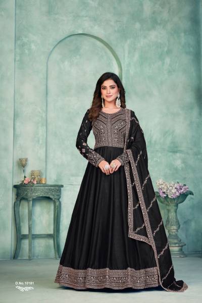 ANJUBAA VOL-1 BY ANJUBAA  ART SILK GOWN MANUFACTURER IN INDIA