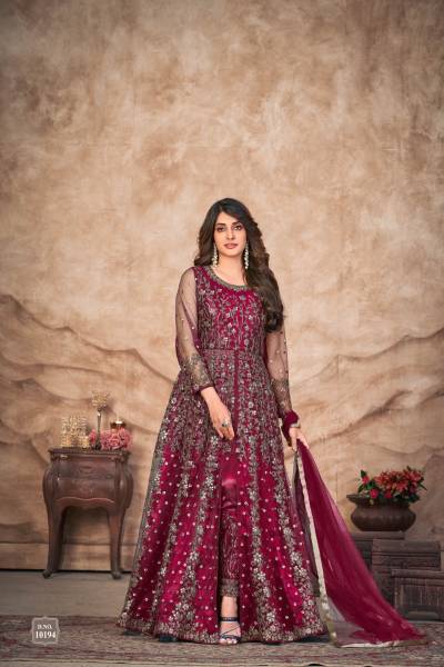 ANJUBAA VOL-19 BY ANJUBAA NET GOWN MANUFACTURE IN INDIA
