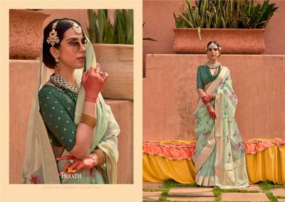 TRIRATH GEETANJALI 10339 TO 10347 DESIGNER PRINTED SILK SAREE WHOLESALER IN SURAT