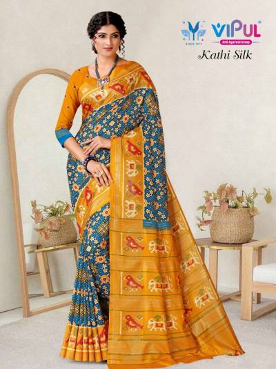 KATHI SILK BY VIPUL SOFT SILK SAREE EXPORTER IN INDIA