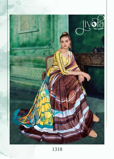JIVORA RIO 1305 TO 1318 DESIGNER PRINTED SAREE WHOLESALER IN SURAT