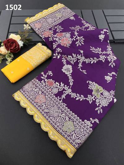 J 1501 TO 1504 DESIGNER DOLA SILK SAREE WHOLESALER IN INDIA