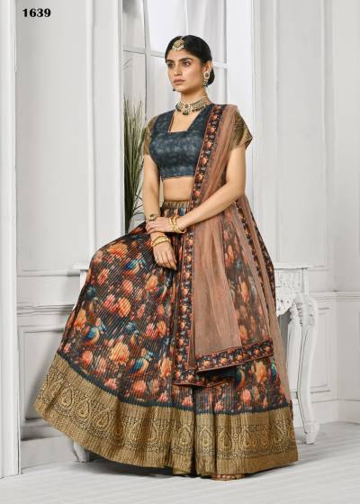 SERIES 1639 TO 1644 BY SAPTRANGI DESIGNER LEHENGA CHOLI WHOLESALER IN SURAT