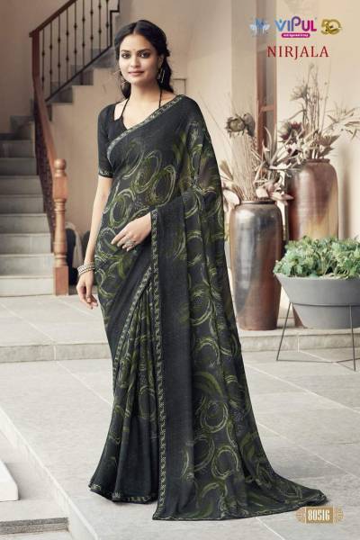 NIRJALA HIT BY VIPUL GEORGETTE SAREE MANUFACTURER IN INDIA