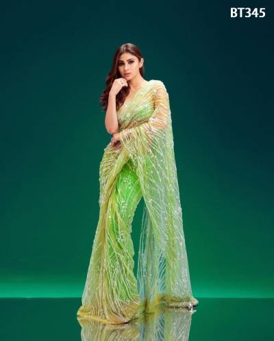 D.NO. BT345 BY BT  BUTTERFLY NET SAREE WHOLESALER IN INDIA