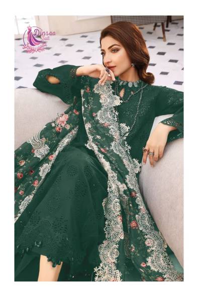 ELAF COLOUR VOL-1 BY DINSAA PURE COTTON SALWAR KAMEEZ EXPORTER IN SURAT
