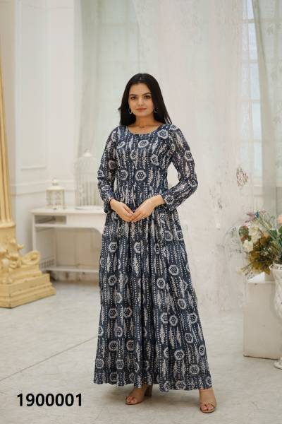 AAYAA AAYAA VOL-19 1900001 & 1900002 DESIGNER GEORGETTE GOWN WHOLESALER IN SURAT