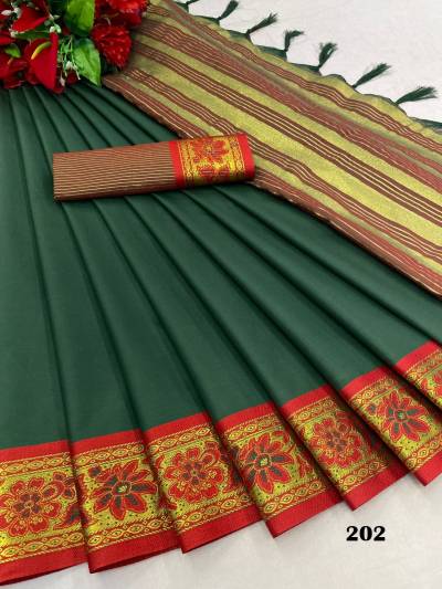 D.NO. 201 TO 208 BY M AV COTTON SILK SAREE MANUFACTURER IN INDIA